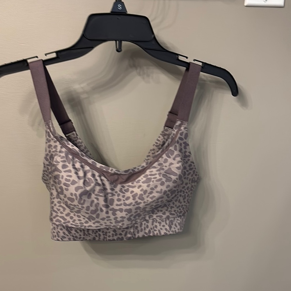 Chantelle Gray and Brown Bra with Adjustable Straps